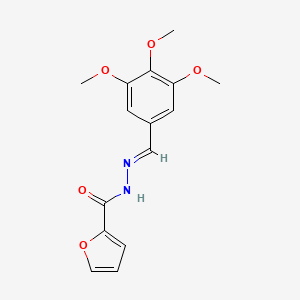 molecular formula C15H16N2O5 B11978970 N'-(3,4,5-Trimethoxybenzylidene)-2-furohydrazide 