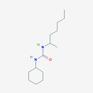 molecular formula C14H28N2O B11979405 N-cyclohexyl-N'-(1-methylhexyl)urea CAS No. 303092-00-4