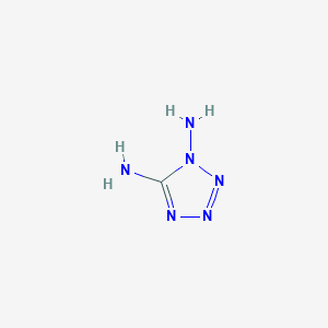 molecular formula CH4N6 B1197941 tetrazole-1,5-diamine CAS No. 2165-21-1