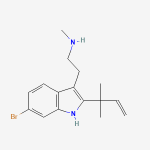 molecular formula C16H21BrN2 B1197942 Desformylflustrabromine 