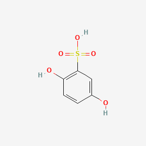 molecular formula C6H6O5S B1197946 2,5-Dihydroxybenzenesulfonic Acid CAS No. 88-46-0