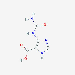 molecular formula C5H6N4O3 B1197956 5-Ureidoimidazole-4-carboxylic acid 