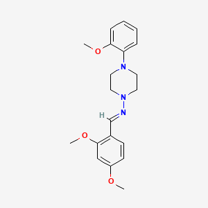 molecular formula C20H25N3O3 B11979586 N-[(E)-(2,4-dimethoxyphenyl)methylidene]-4-(2-methoxyphenyl)piperazin-1-amine 