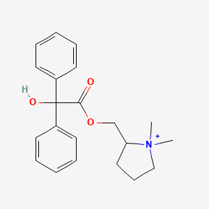 molecular formula C21H26NO3+ B1197959 Poldine CAS No. 596-50-9