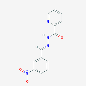 molecular formula C13H10N4O3 B11979621 N'-(3-Nitrobenzylidene)-2-pyridinecarbohydrazide 