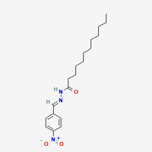 molecular formula C19H29N3O3 B11979684 N'-(4-Nitrobenzylidene)dodecanohydrazide CAS No. 303088-25-7