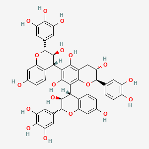 Robinetinidol-(4alpha->8)-catechin-(6->4alpha)-robinetinidol
