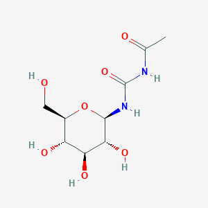 molecular formula C9H16N2O7 B1197982 N-Acetyl-N'-beta-D-glucopyranosyl urea 