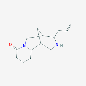 1,5-Methano-8H-pyrido[1,2-a][1,5]diazocin-8-one, decahydro-4-(2-propenyl)-, [1S-(1alpha,4alpha,5alpha,11aalpha)]-