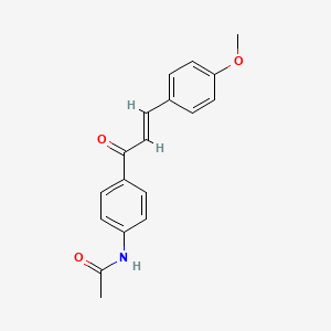 molecular formula C18H17NO3 B11979861 N-{4-[(2E)-3-(4-methoxyphenyl)prop-2-enoyl]phenyl}acetamide 