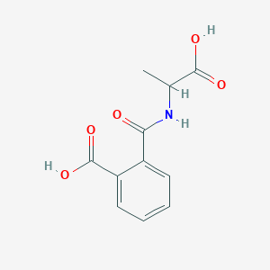 molecular formula C11H11NO5 B011980 N-(1-carboxy-ethyl)-phthalamic acid CAS No. 103301-74-2