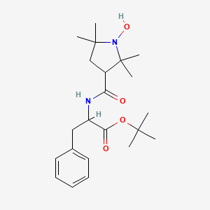 Tert-butyl 2-[(1-hydroxy-2,2,5,5-tetramethylpyrrolidine-3-carbonyl)amino]-3-phenylpropanoate