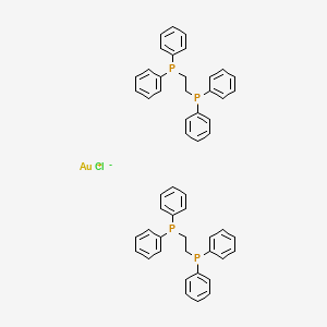 molecular formula C52H48AuClP4 B1198022 Bis(1,2-bis(diphenylphosphino)ethane)gold(I) chloride CAS No. 19624-67-0
