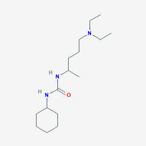 molecular formula C16H33N3O B11980253 N-Cyclohexyl-N'-(4-(diethylamino)-1-methylbutyl)urea CAS No. 303092-17-3