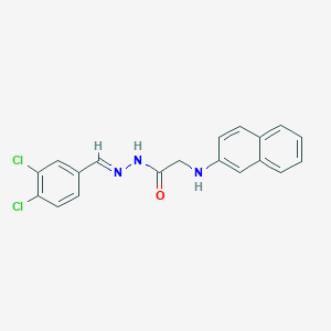 molecular formula C19H15Cl2N3O B11980266 N'-(3,4-Dichlorobenzylidene)-2-(2-naphthylamino)acetohydrazide 