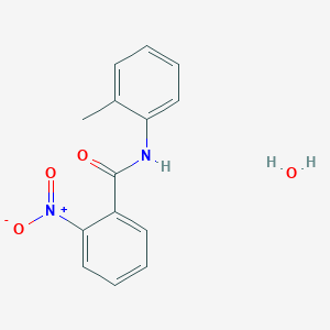 molecular formula C14H14N2O4 B11980270 N-(2-Methylphenyl)-2-nitrobenzamide hydrate CAS No. 308134-36-3