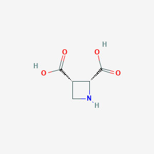 molecular formula C5H7NO4 B119803 (2R,3S)-azetidine-2,3-dicarboxylic Acid CAS No. 147332-13-6