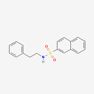 molecular formula C18H17NO2S B11980309 N-phenethylnaphthalene-2-sulfonamide 