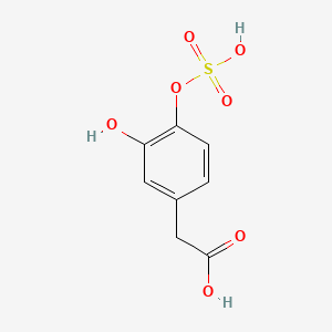 molecular formula C8H8O7S B1198031 Sulfonyloxydihydroxyphenylacetic acid CAS No. 38339-04-7