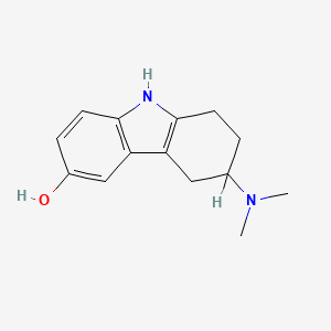 molecular formula C14H18N2O B1198034 3-(Dimethylamino)-2,3,4,9-tetrahydro-1h-carbazol-6-ol CAS No. 32212-00-3