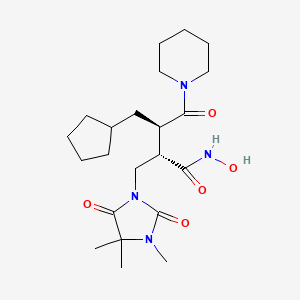 (2S,3R)-3-Cyclopentylmethyl-N-hydroxy-4-oxo-4-piperidin-1-yl-2-(3,4,4-trimethyl-2,5-dioxo-imidazolidin-1-ylmethyl)-butyramide