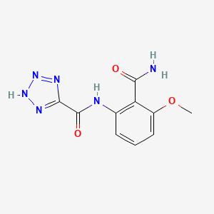 N-[2-Carbamoyl-3-methoxyphenyl]-1H-tetrazole-5-carboxamide