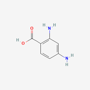 molecular formula C7H8N2O2 B1198054 2,4-二氨基苯甲酸 CAS No. 611-03-0