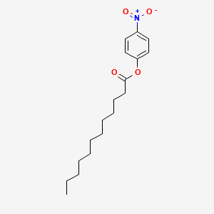 molecular formula C18H27NO4 B1198060 p-Nitrophenyl laurate CAS No. 1956-11-2