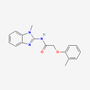 molecular formula C17H17N3O2 B11980717 N-(1-Methyl-1H-benzoimidazol-2-yl)-2-o-tolyloxy-acetamide 