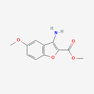 molecular formula C11H11NO4 B1198079 Methyl 3-amino-5-methoxy-1-benzofuran-2-carboxylate 