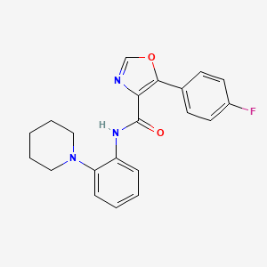 molecular formula C21H20FN3O2 B1198080 5-(4-fluorophenyl)-N-[2-(1-piperidinyl)phenyl]-4-oxazolecarboxamide 