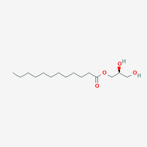 molecular formula C15H30O4 B1198082 1-Dodecanoyl-sn-glycerol 