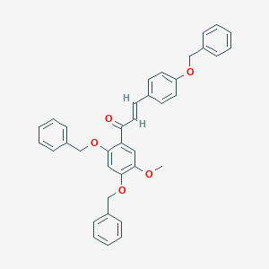 B119809 1-[5-Methoxy-2,4-bis(phenylmethoxy)phenyl]-3-[4-(phenylmethoxy)phenyl]-2-propen-1-one CAS No. 58115-18-7
