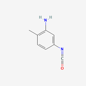 molecular formula C8H8N2O B1198114 5-Isocyanato-2-methylbenzenamine CAS No. 99626-88-7