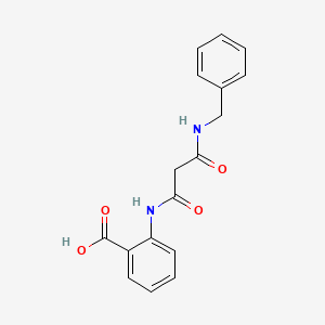 molecular formula C17H16N2O4 B11981283 2-((3-(Benzylamino)-3-oxopropanoyl)amino)benzoic acid 