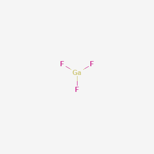 molecular formula F3Ga<br>GaF3 B1198137 Gallium trifluoride CAS No. 7783-51-9