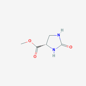 molecular formula C5H8N2O3 B119816 (S)-methyl 2-oxoimidazolidine-4-carboxylate CAS No. 157001-86-0