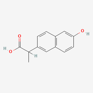 molecular formula C13H12O3 B1198181 Desmethylnaproxen CAS No. 60756-73-2
