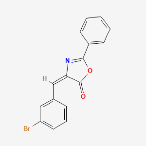 molecular formula C16H10BrNO2 B11981898 4-[(3-Bromophenyl)methylene]-2-phenyl-1,3-oxazolin-5-one 