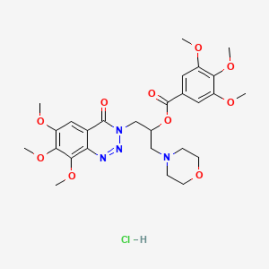molecular formula C27H35ClN4O10 B1198192 Razinodil monohydrochloride CAS No. 30271-90-0