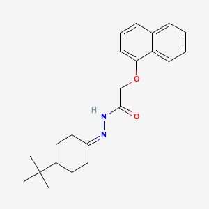 molecular formula C22H28N2O2 B11981930 N'-(4-tert-butylcyclohexylidene)-2-(1-naphthyloxy)acetohydrazide CAS No. 303084-00-6