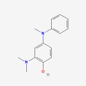molecular formula C15H18N2O B1198198 2-Dimethylamino-4-(N-methylanilino)phenol CAS No. 58639-24-0