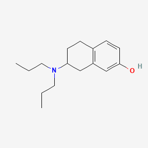 molecular formula C16H25NO B1198209 R(+)-7-Hydroxy-DPAT hydrobromide CAS No. 74938-11-7