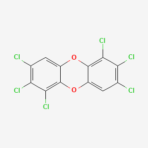 molecular formula C12H2Cl6O2 B1198213 1,2,3,6,7,8-Hexachlorodibenzo-P-dioxin CAS No. 57653-85-7