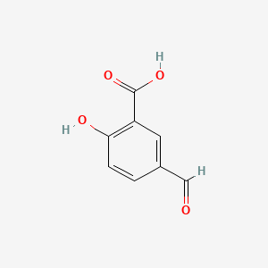 molecular formula C8H6O4 B1198217 5-甲酰水杨酸 CAS No. 616-76-2