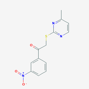2-[(4-Methyl-2-pyrimidinyl)thio]-1-(3-nitrophenyl)ethanone