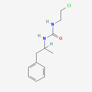 molecular formula C12H17ClN2O B11982320 Urea, 1-(2-chloroethyl)-3-(alpha-methylphenethyl)- CAS No. 91561-27-2