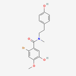 2-Bromo-5-hydroxy-N-[2-(4-hydroxyphenyl)ethyl]-4-methoxy-N-methylbenzamide