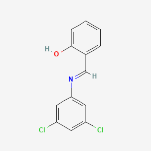 molecular formula C13H9Cl2NO B11982420 Phenol, 2-(3,5-dichlorophenyliminomethyl)- 
