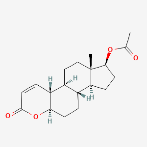 17beta-Hydroxy-4-oxa-5alpha-estr-1-en-3-one acetate